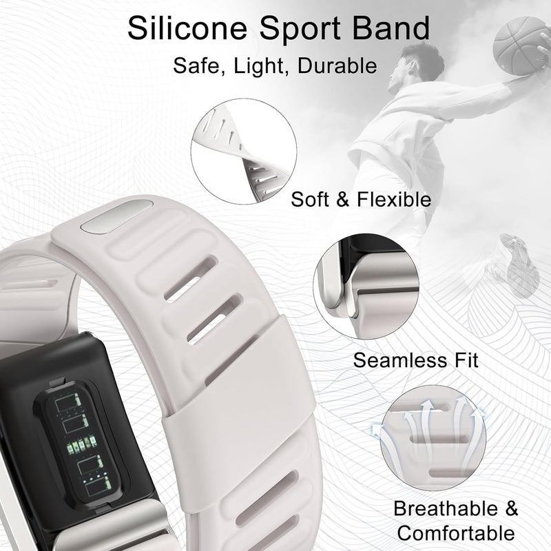 surundo Silicone Sport Band Compatible with Whoop 4.0 Band Strap Men Women, Soft Breathable Sport Adjustable Waterproof Replacement Wristbands Straps for Whoop 4.0 Bands - Image 2